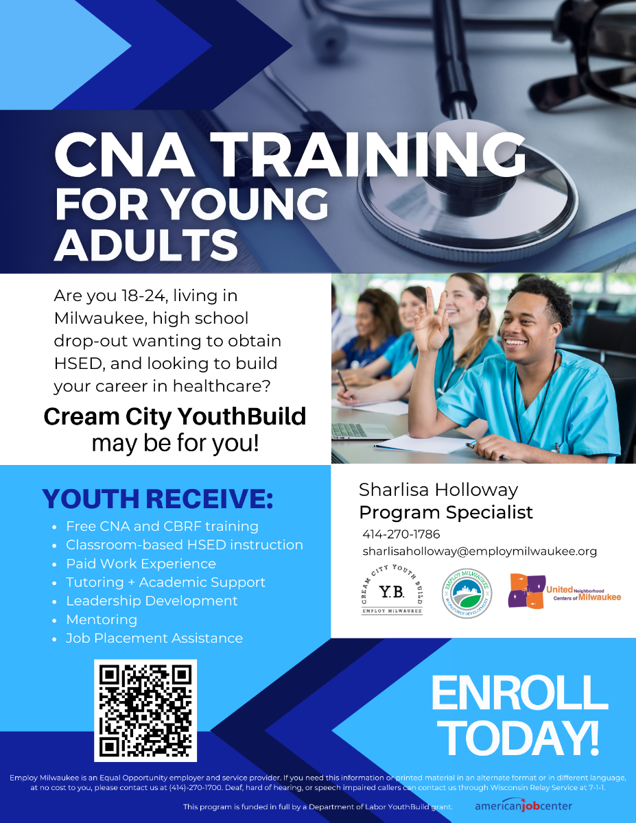 CNA training flyer